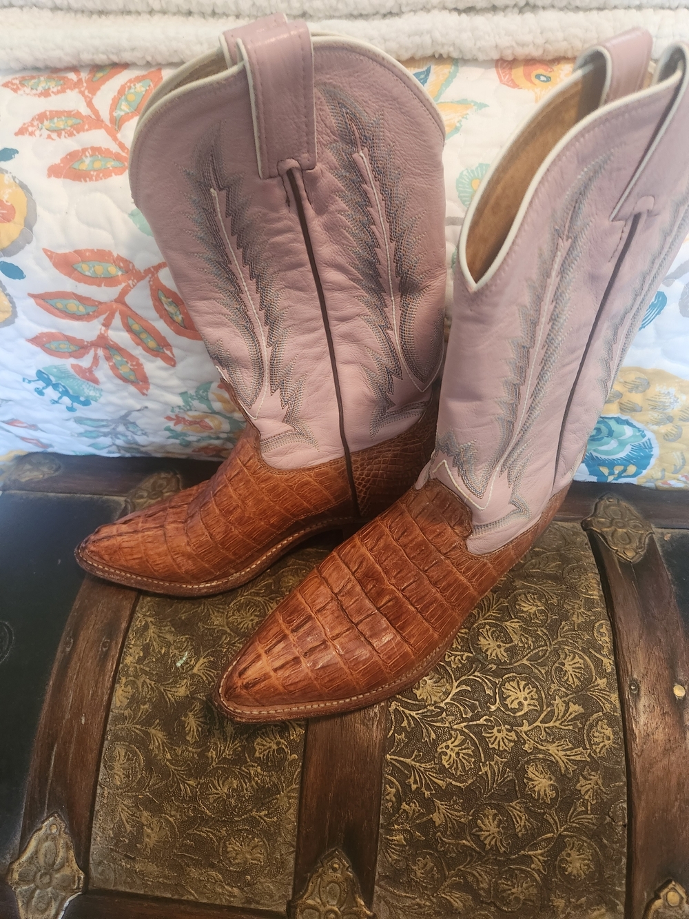 TONY LAMA VINTAGE WOMEN's Caiman Boots - Picture 7 of 7